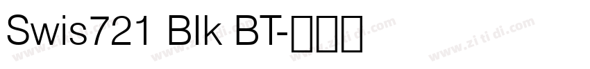 Swis721 BIk BT字体转换